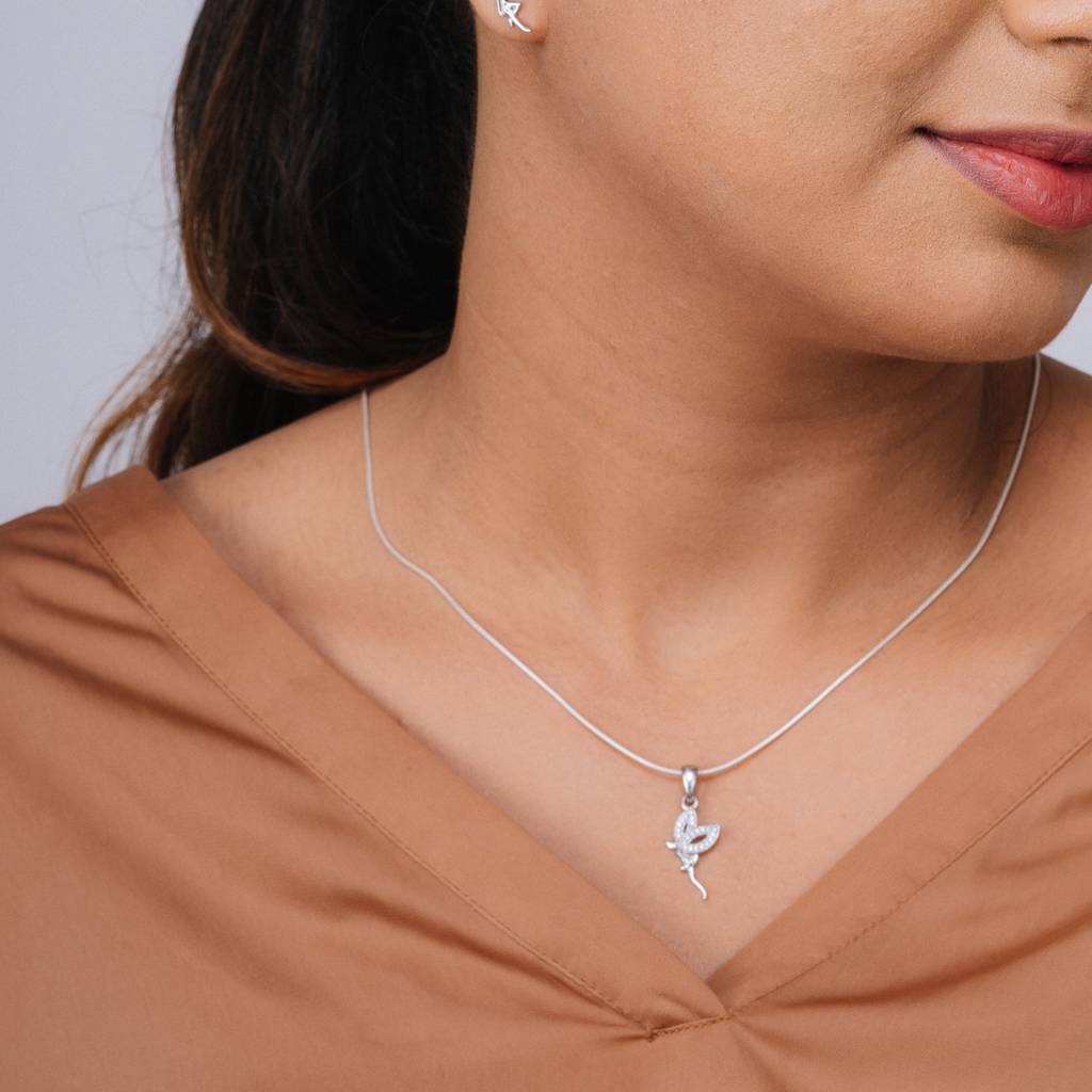 Charlotte Fairy Pendant With Chain