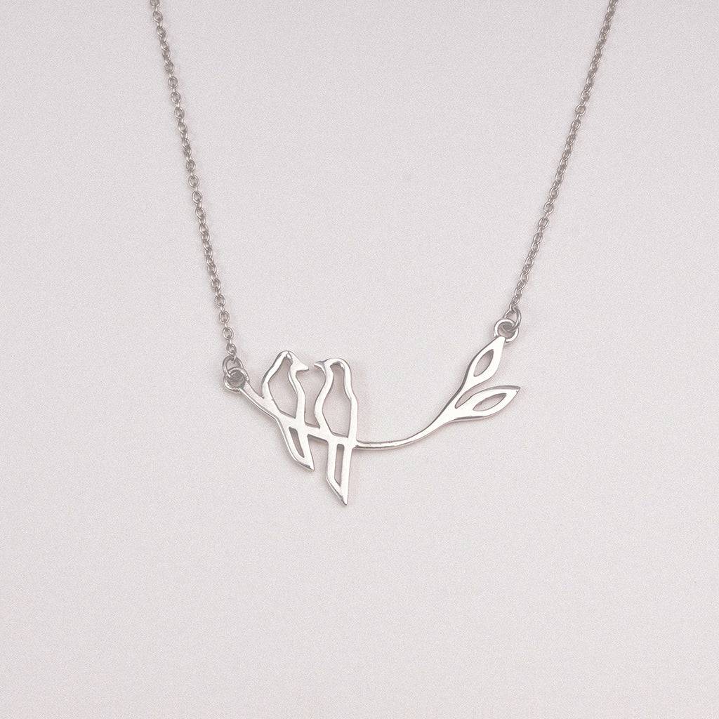 Lovebirds Pendant With Chain