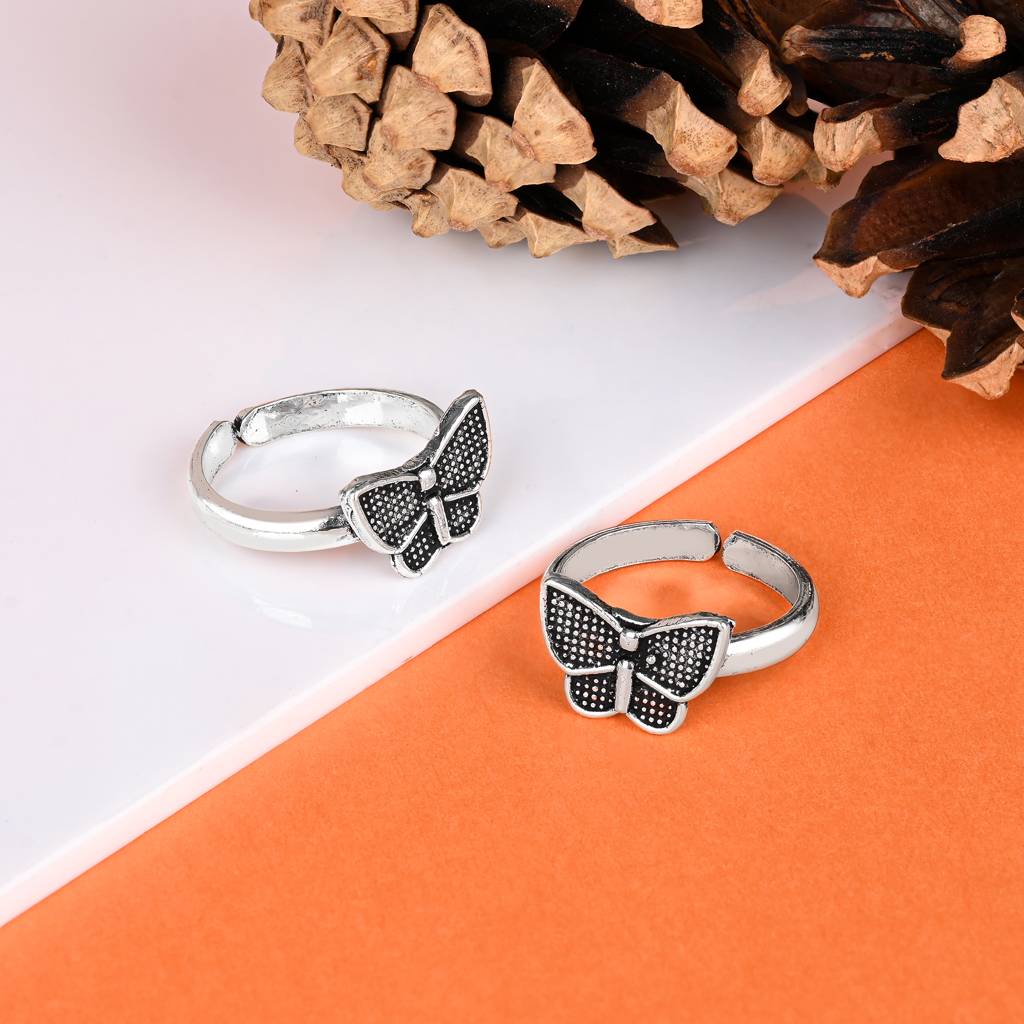 Butterfly Shaped Toe Ring : WTR464