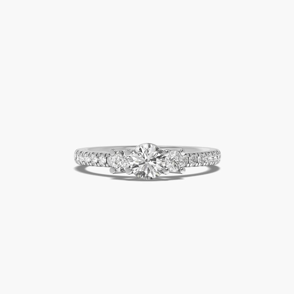 Lab-Grown Diamond Three-Stone Engagement Ring : AIENR-087
