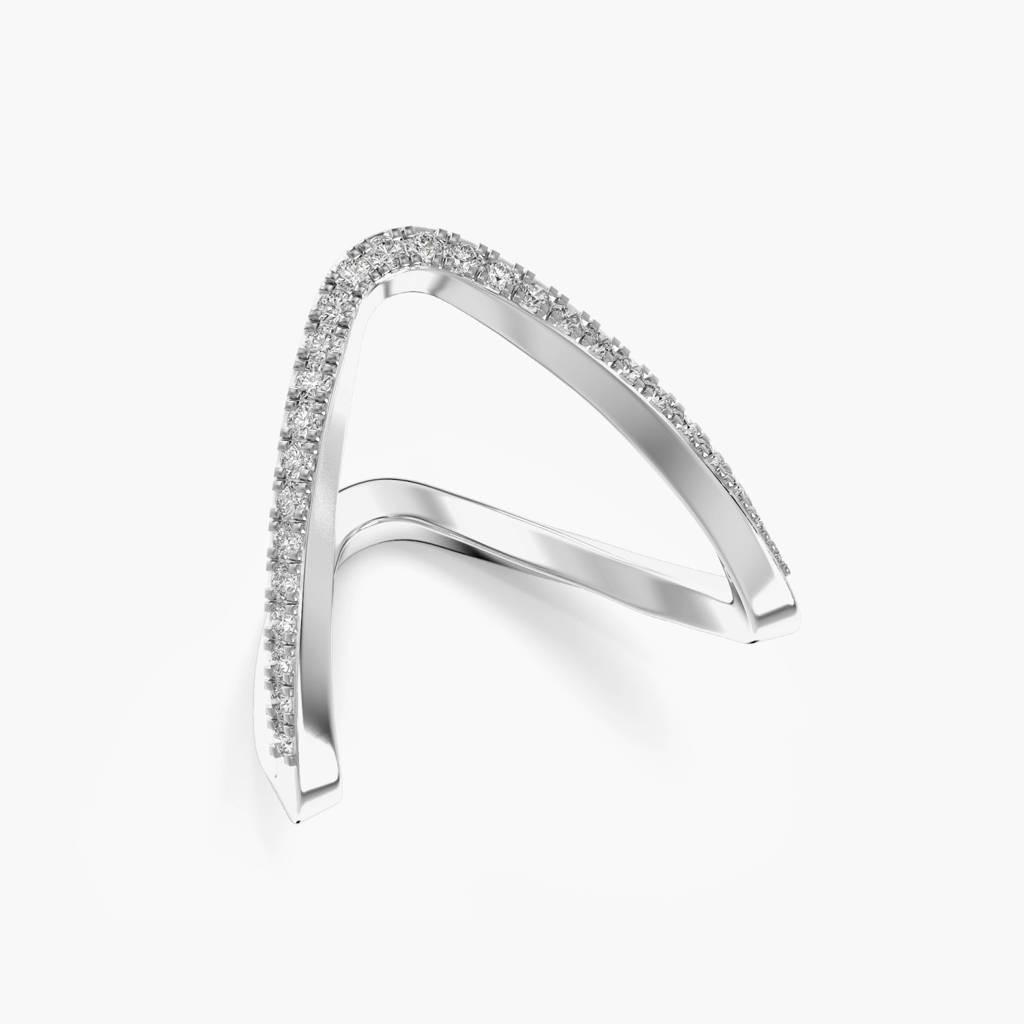 Chevron Lab-Grown Diamond Ring : AILR-484A