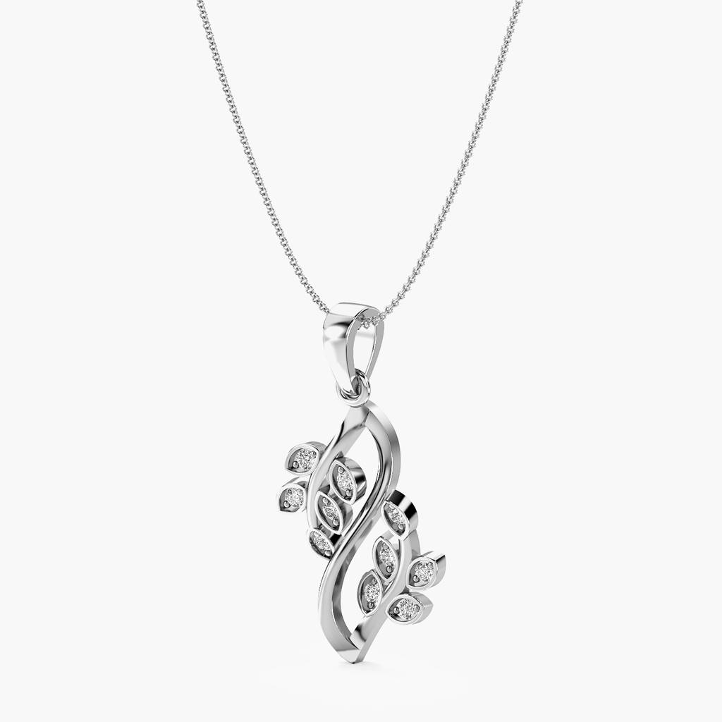 Nature-Inspired Diamond Pendant : AIPO-155