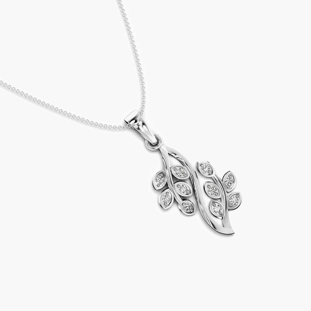 Nature-Inspired Diamond Pendant : AIPO-155