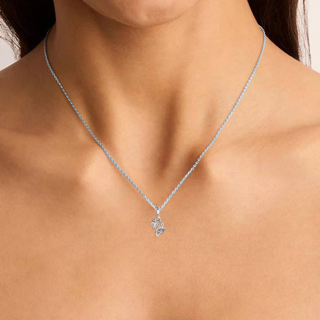 Nature-Inspired Diamond Pendant : AIPO-155