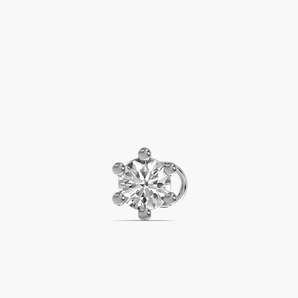 Classic Solitaire Lab-Grown Diamond Nosepin : NOSEPIN-6