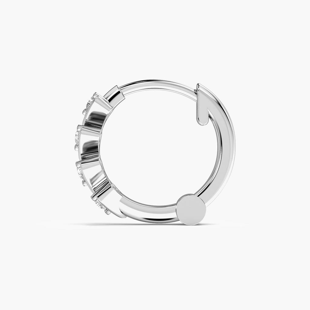 Chevron Lab-Grown Diamond Nosepin : NOSEPIN-9