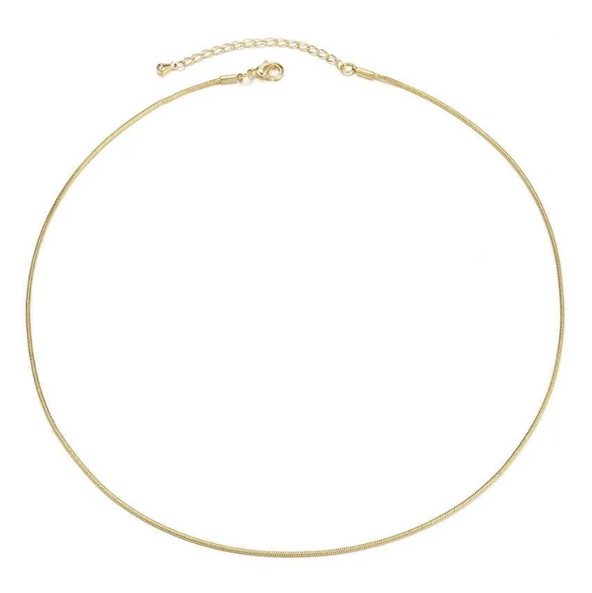 18Kt Gold Plated Rope Necklace, Sabya : INSABYA-SRC