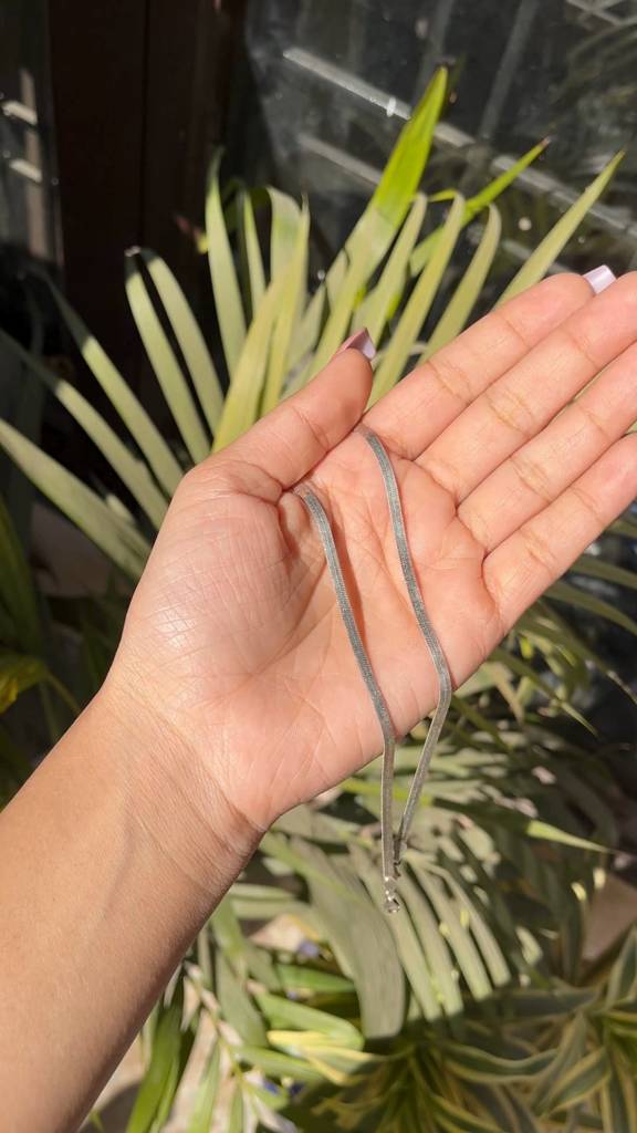 Elegant Sterling Silver Herringbone Snake Anklet : AK001ElegantSterlingSilverHerringboneSnakeAnklet