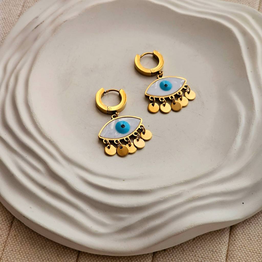 Winnie Evil Eye Earrings : TAA-9999904734182-EARRING