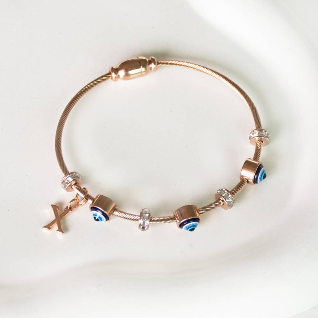 Classic-Evil-Eye-With-Personalized-Initial : BGR267W