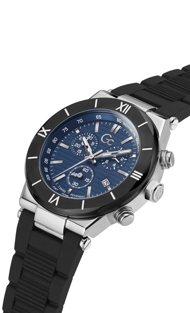 Gc Blue Dial Gents Watch-Y69002G7Mf : Y69002G7MF