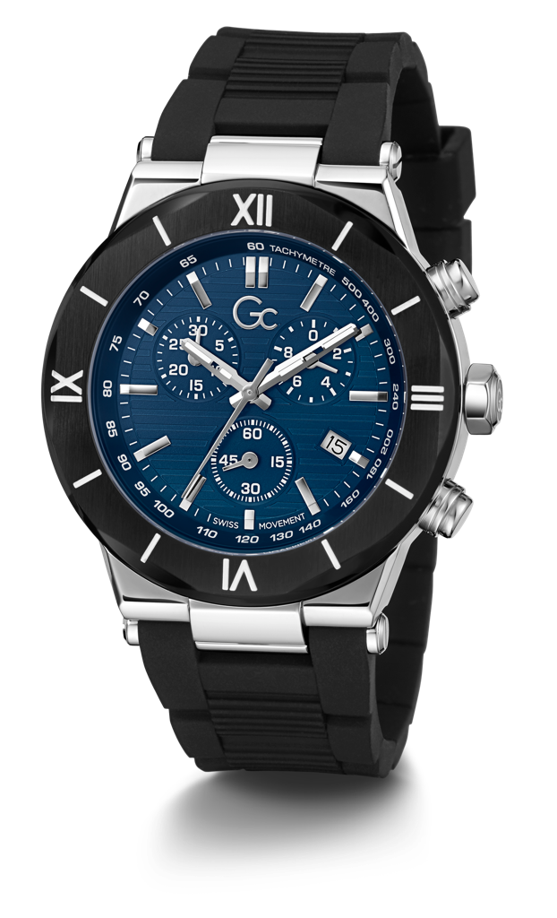 Gc Blue Dial Gents Watch-Y69002G7Mf : Y69002G7MF