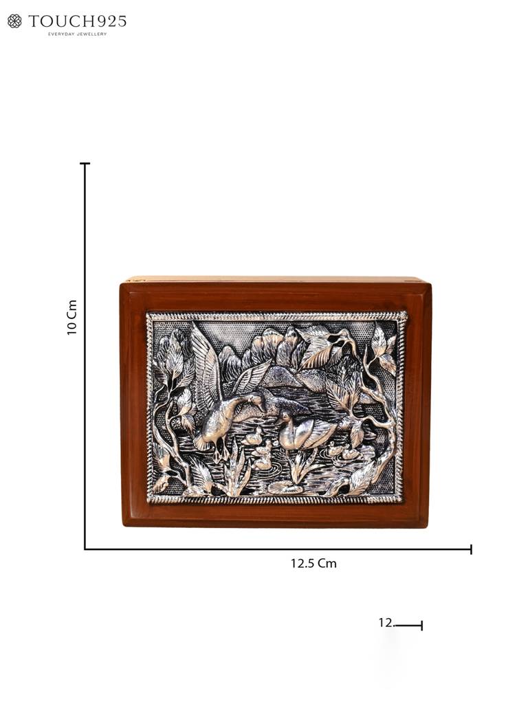 999 Silver Motif Dry Fruits Box : YGFT121