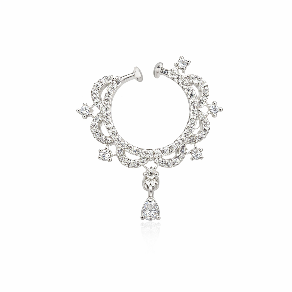 Nuyug American Diamond Diva Grace Nose Ring : YI24A0718A