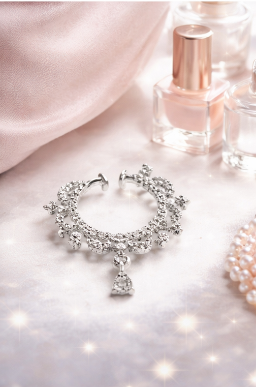 Nuyug American Diamond Diva Grace Nose Ring : YI24A0718A