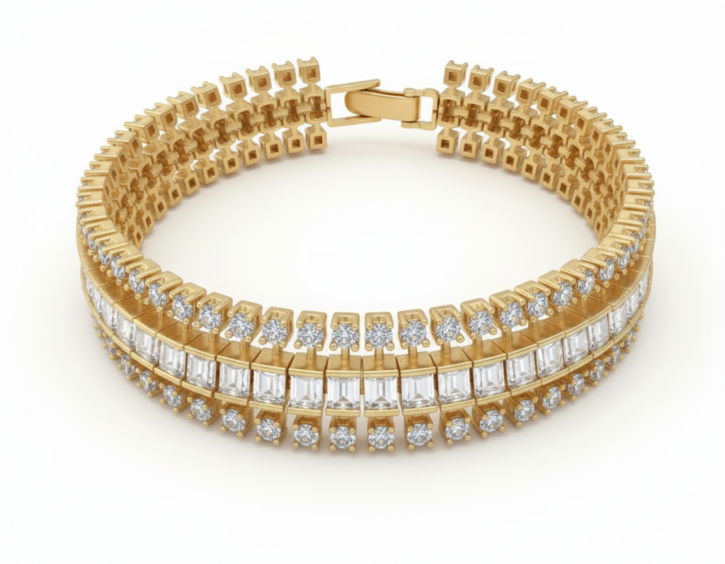 American Diamond Inayat Bracelet With Premium Chocolates- Gift Set : YI24A0772B