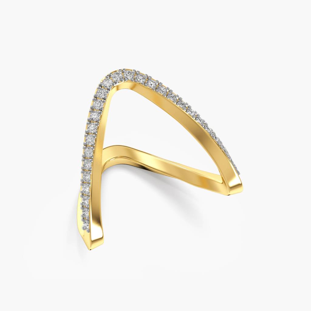Chevron Lab-Grown Diamond Ring : AILR-484A
