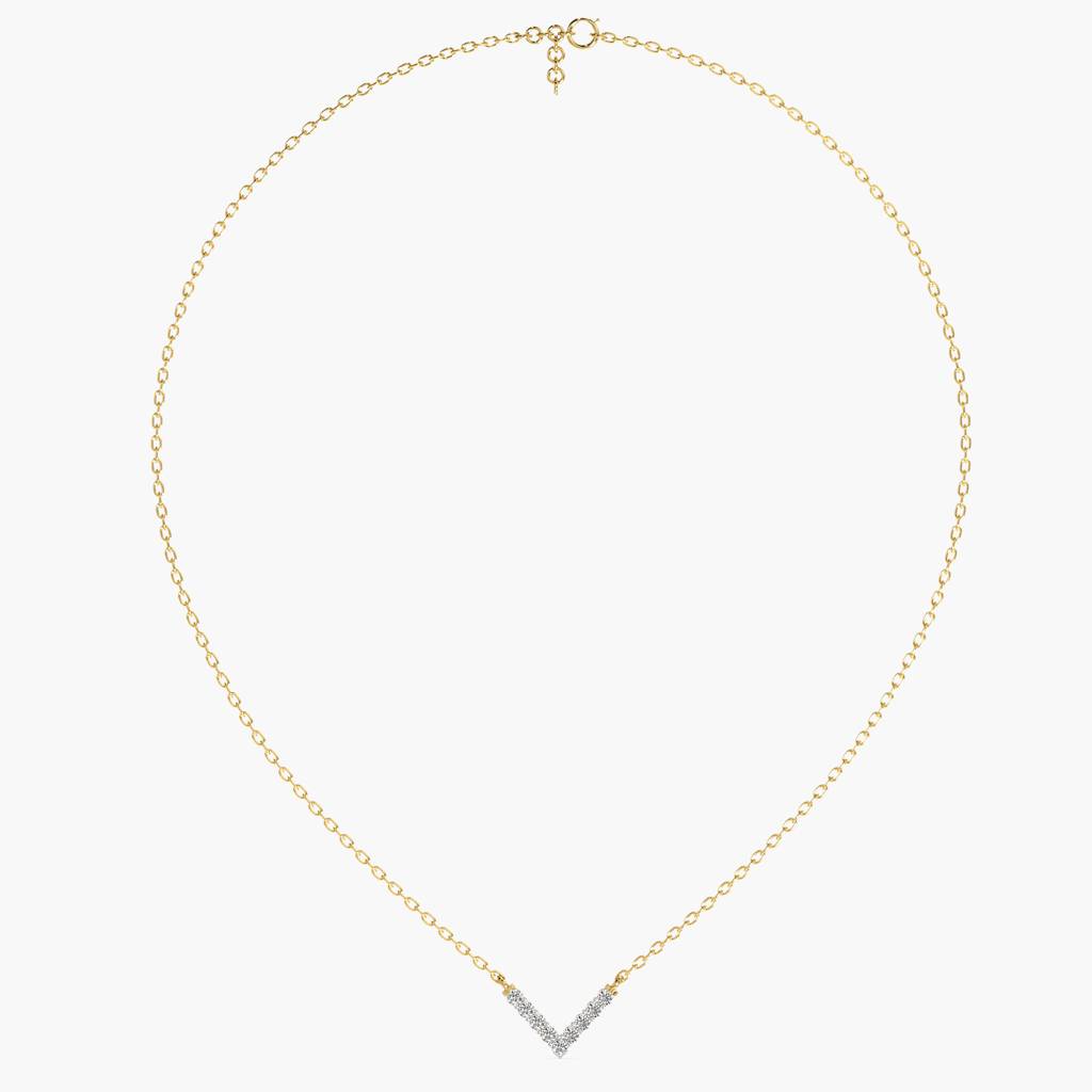 Sleek Angle Pendant(With Chain) : AIPO-175