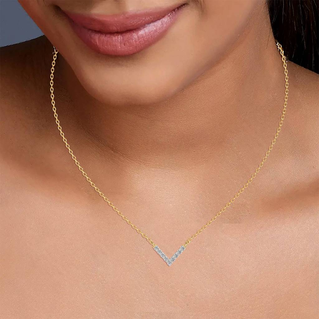 Sleek Angle Pendant(With Chain) : AIPO-175
