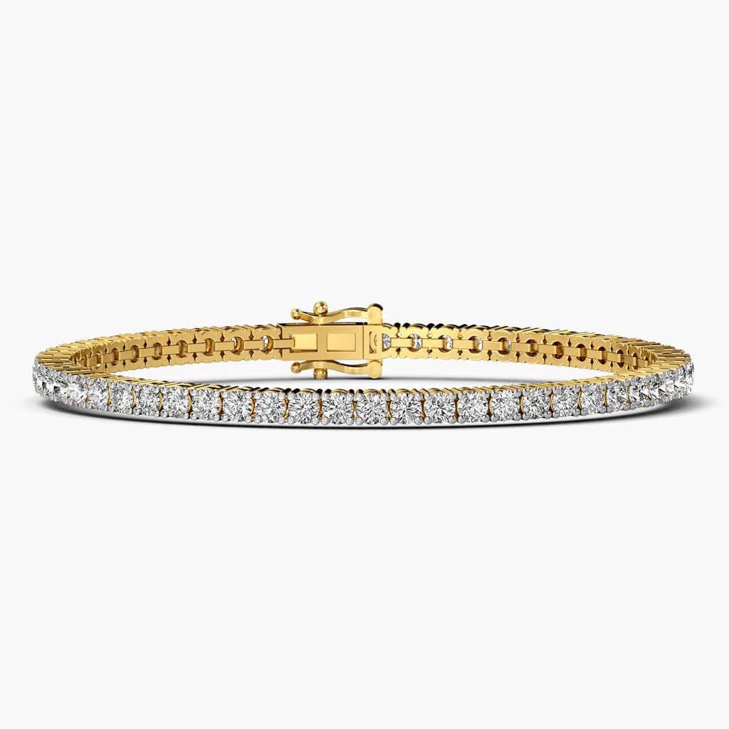 Elegant Gold Tennis Bracelet : NLBR3011