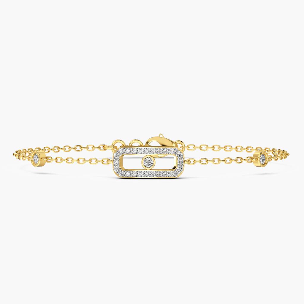 Delicate Gold Chain Bracelet : NLBR3230