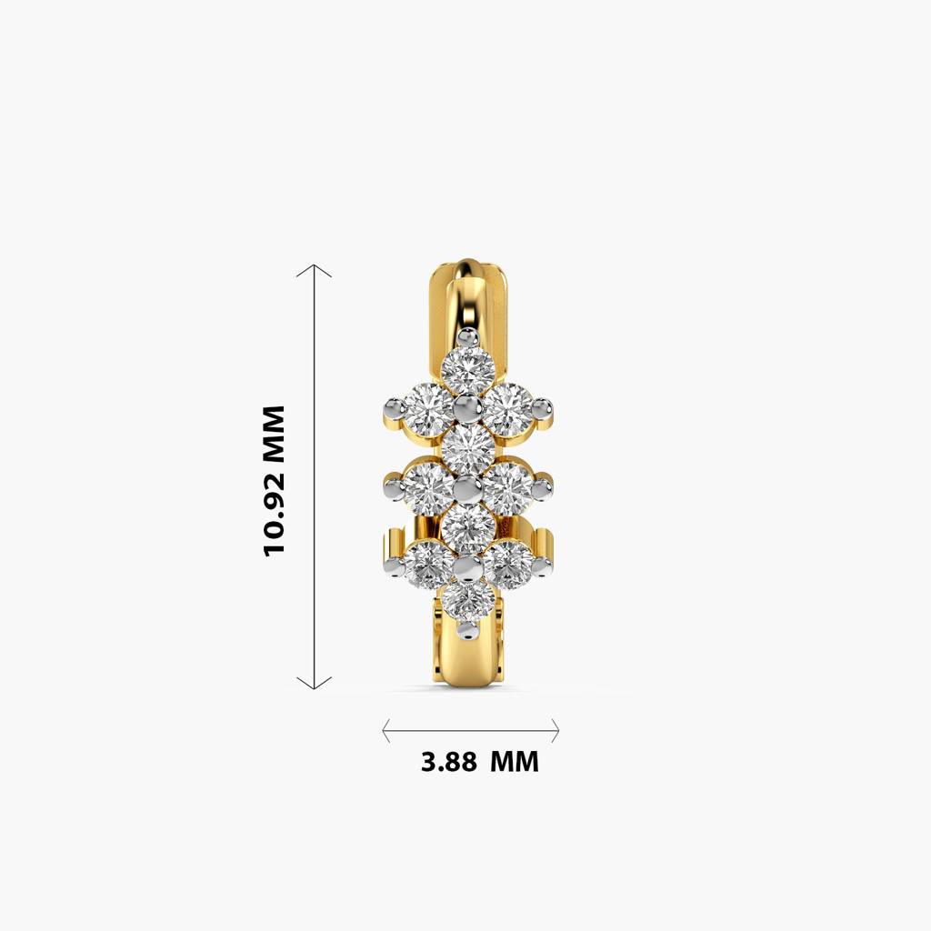 Graceful Bloom Lab-Grown Diamond Nosepin : NOSEPIN-7