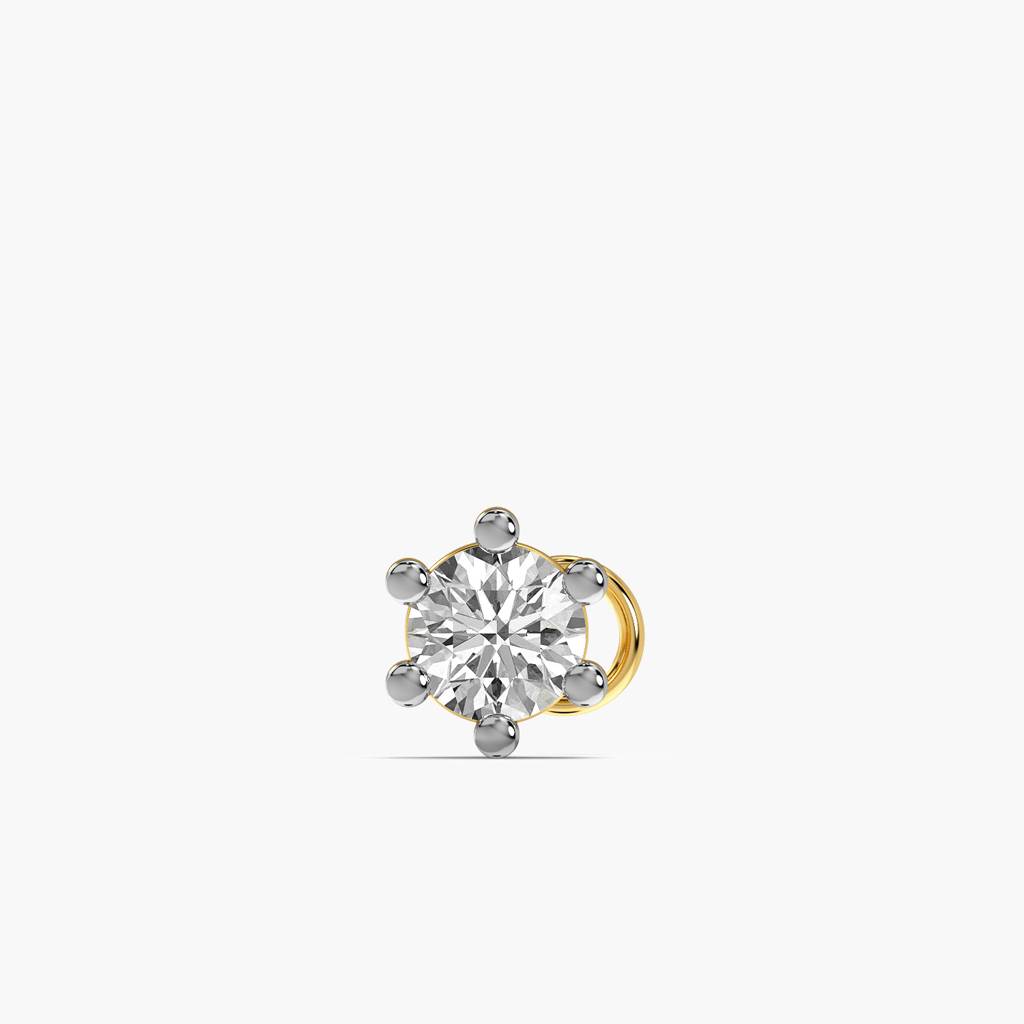 Classic Solitaire Lab-Grown Diamond Nosepin : NOSEPIN-6