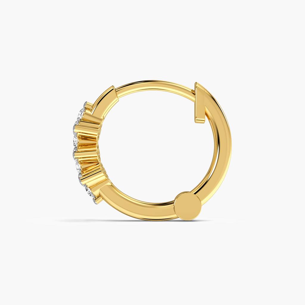 Graceful Bloom Lab-Grown Diamond Nosepin : NOSEPIN-7