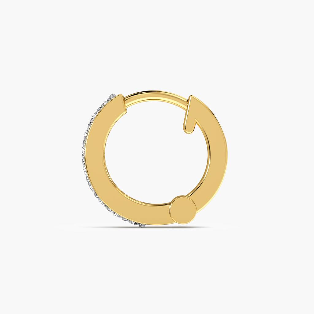 Elegant Line Lab-Grown Diamond Nosepin : NOSEPIN-8