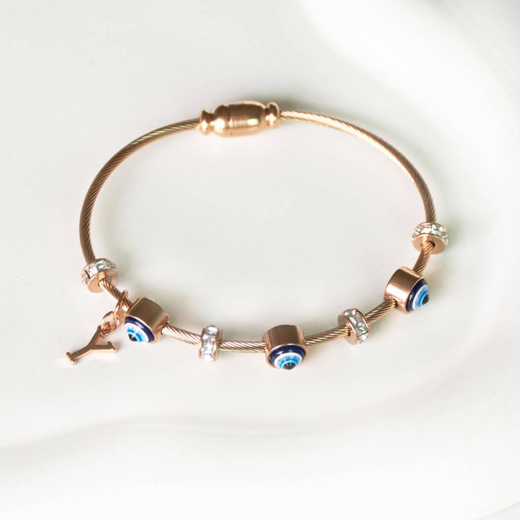 Classic-Evil-Eye-With-Personalized-Initial : BGR267X