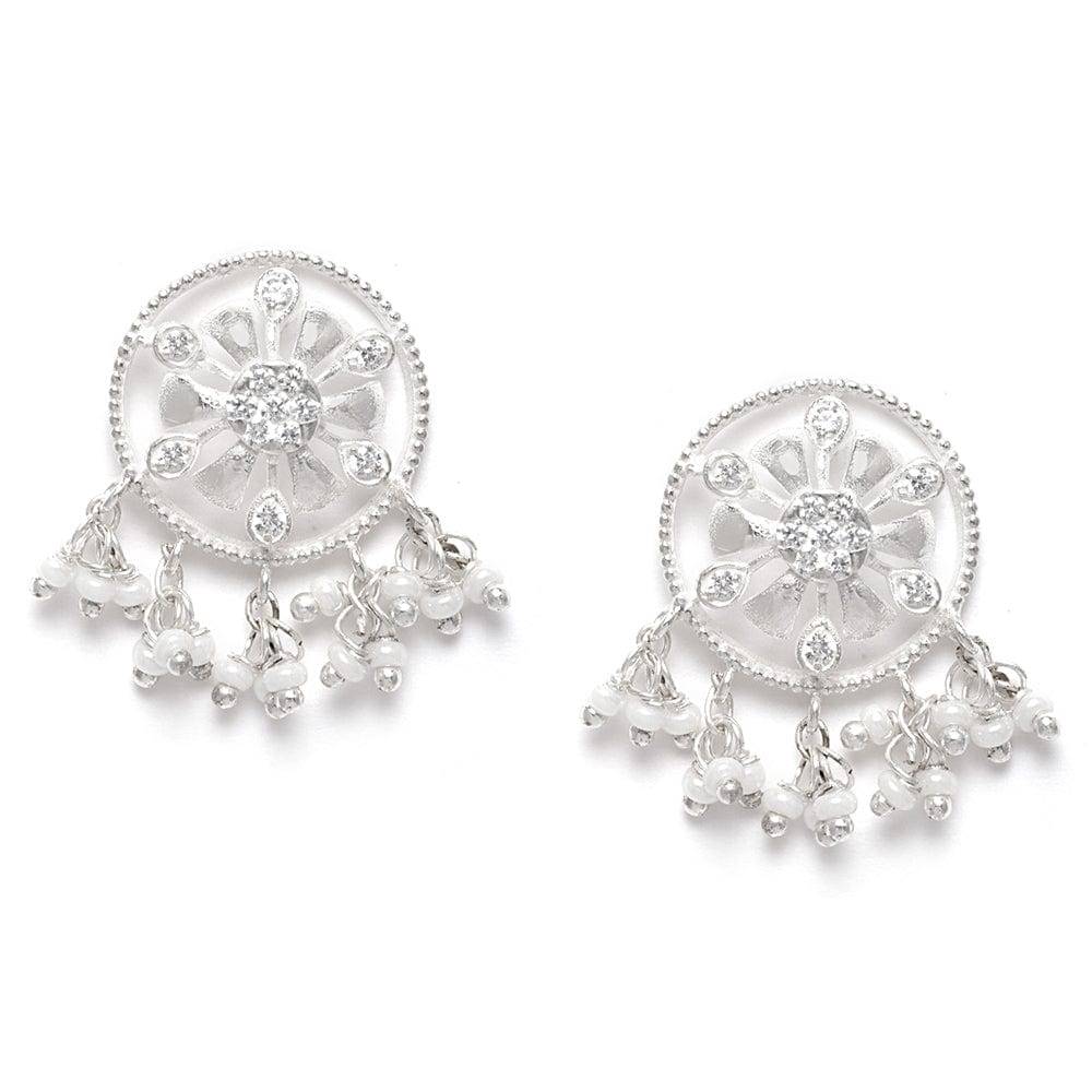 Dazzling Silver Zircon Stud : Z125SG002E067