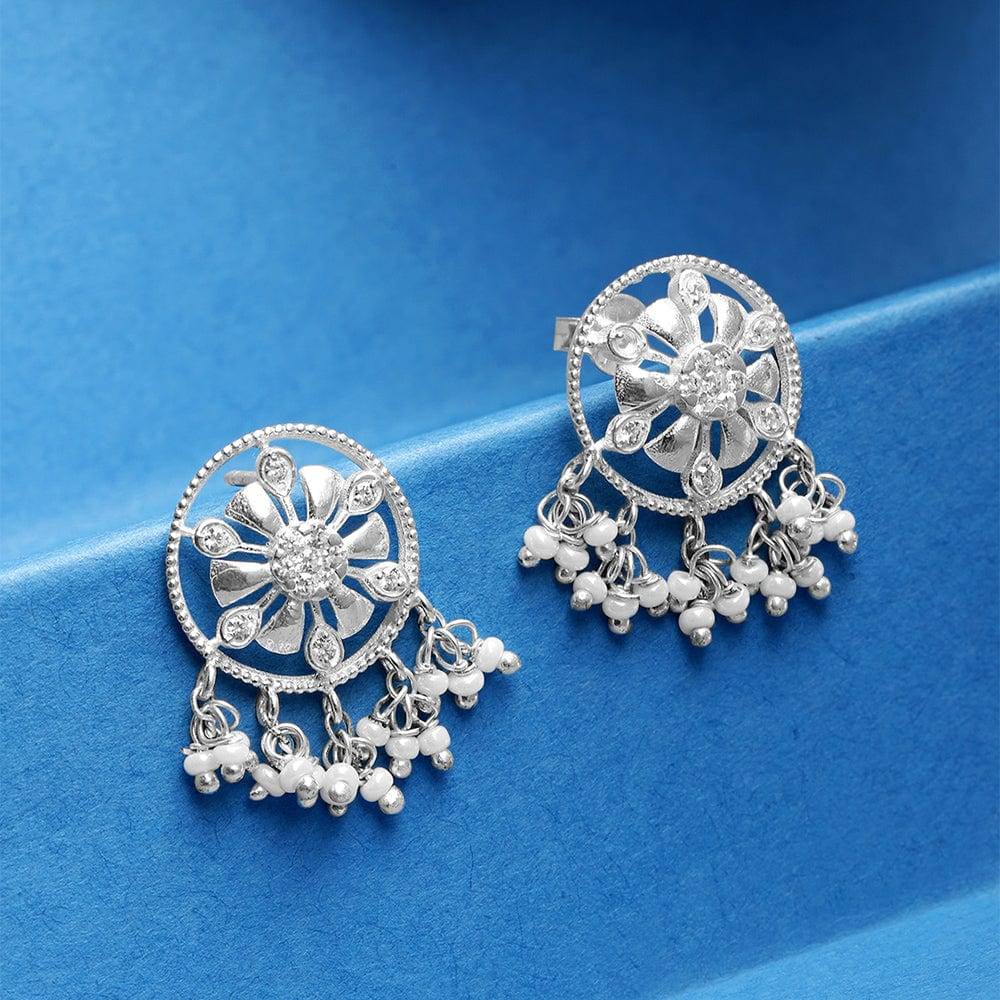 Dazzling Silver Zircon Stud : Z125SG002E067