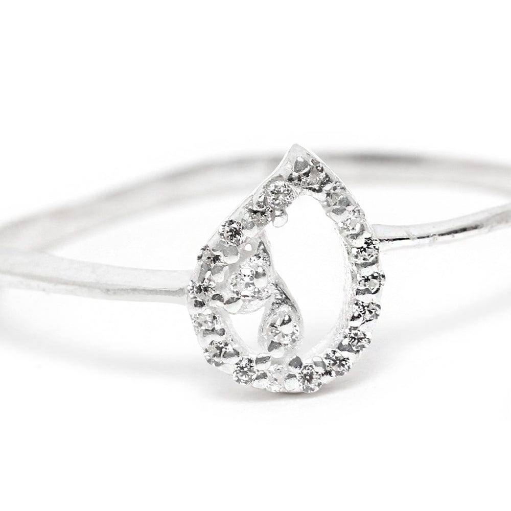 Zircon Silver Ring : Z125SG002R016