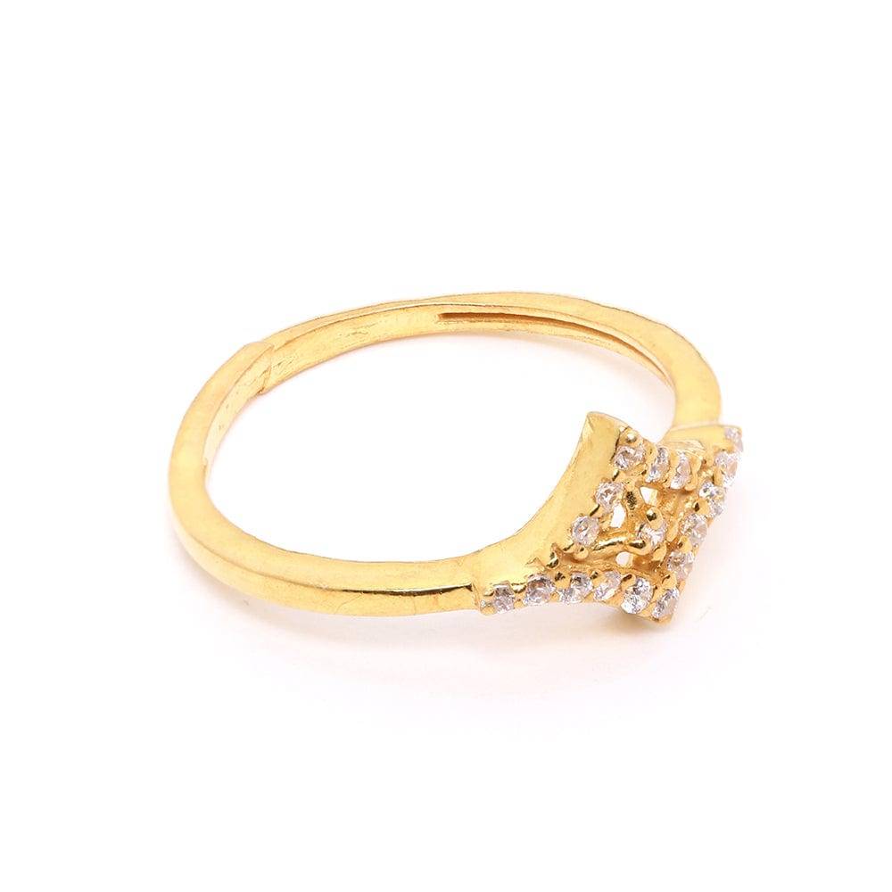 Gold Plated Silver Ring : Z125SG002R027