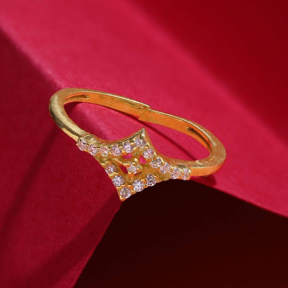 Gold Plated Silver Ring : Z125SG002R027