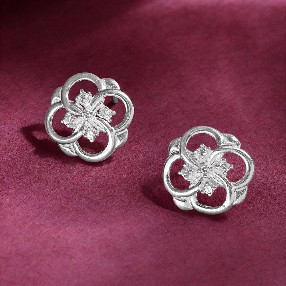 Blossom Bloom Silver Studs : Z125SG003E070