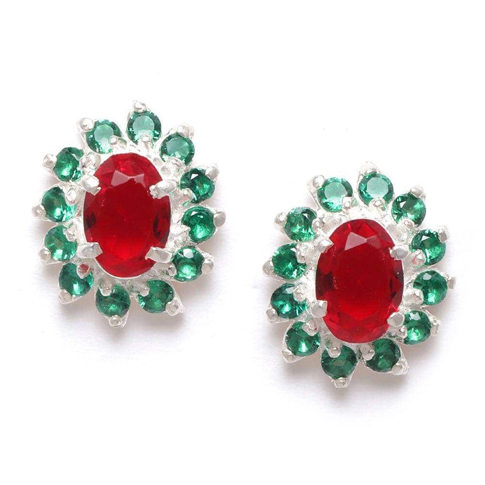 Spring Blossom Silver Studs : Z125SG003E072