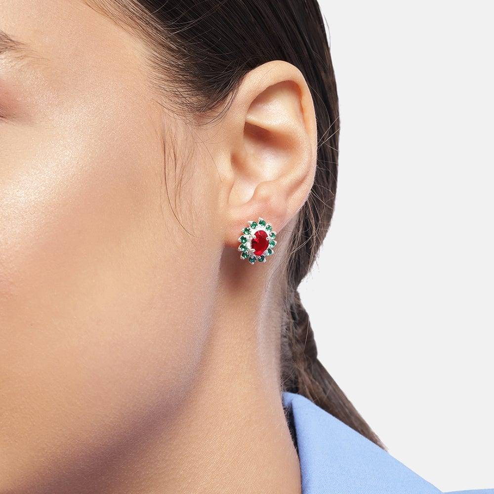 Spring Blossom Silver Studs : Z125SG003E072