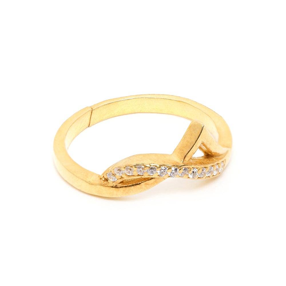 Gold Plated Ring : Z125SG003R023