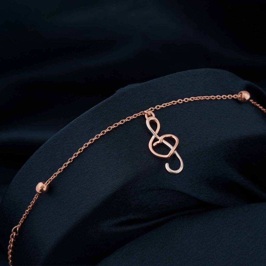 Double Tone Trendy Musical Anklet : ZLA-1006TT