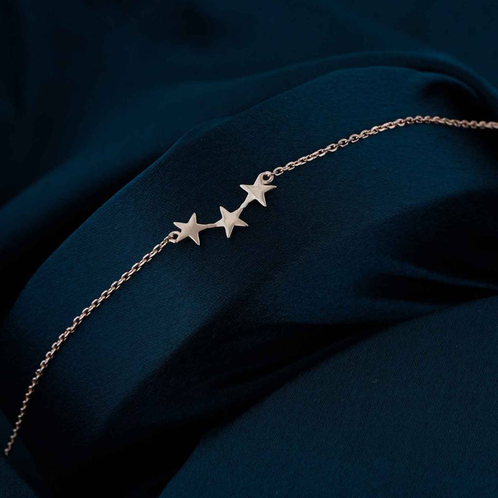 Rose Gold Delicate Stars Anklet For Girls : ZLA-1025R