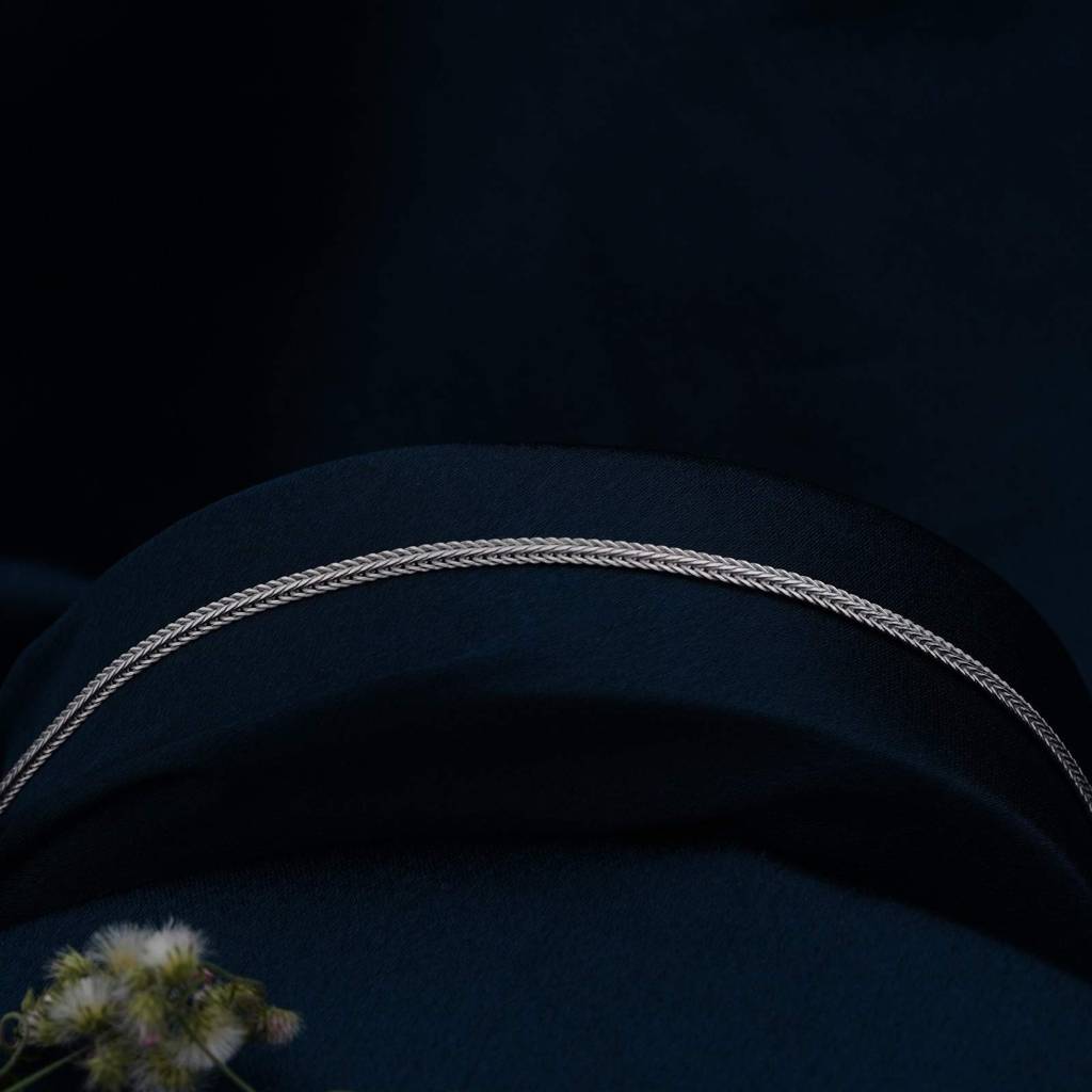 Silver Snake Chain Classic Anklet : ZLA-1039