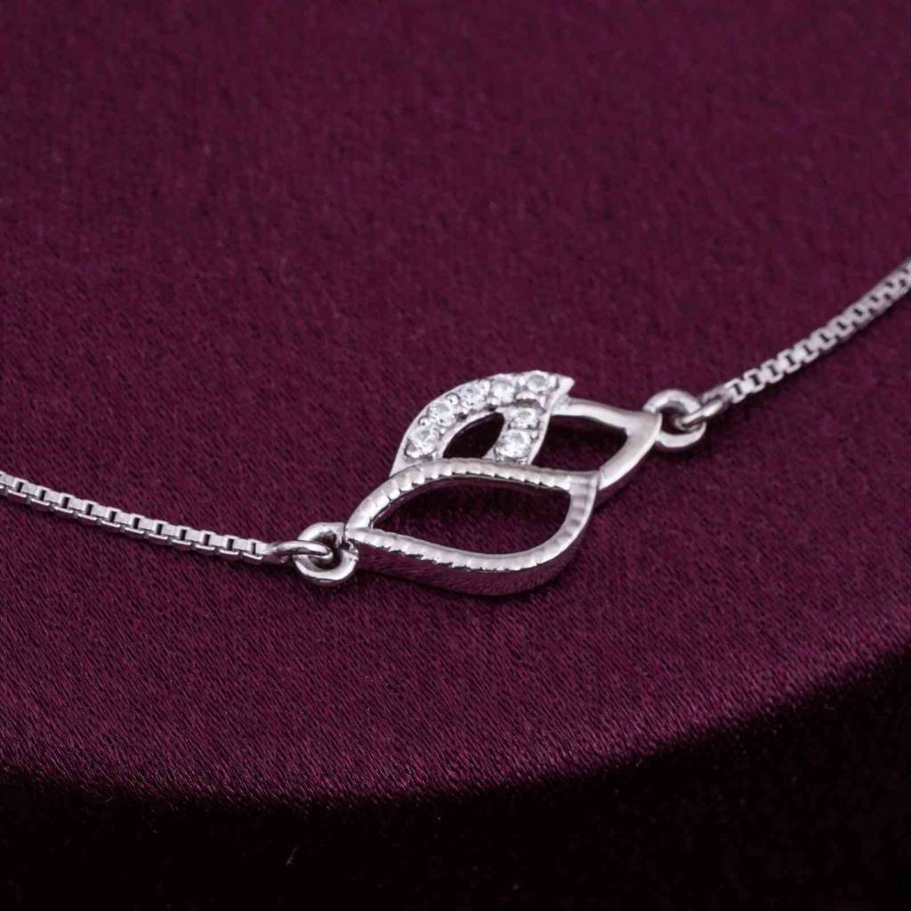 Silver Infinity Love Minimalist Bracelet : ZLBR-1022
