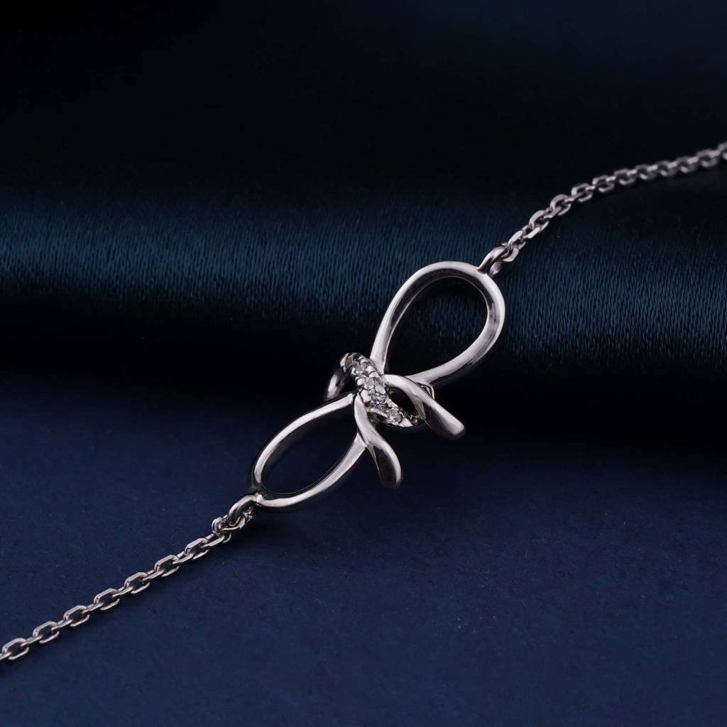 Silver Infinity Love Symbol Charm Bracelet : ZLBR-1037