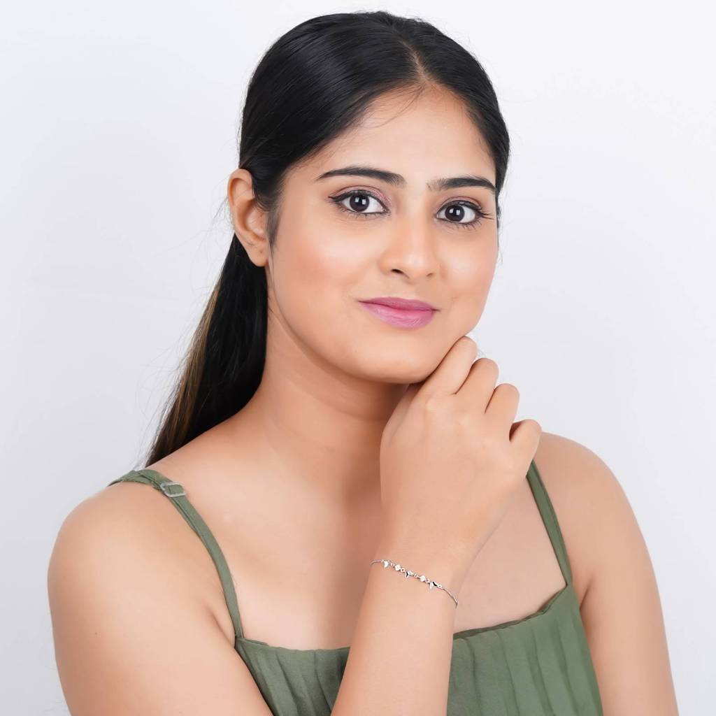 Silver Mini Butterflies Charm Bracelet : ZLBR-1069