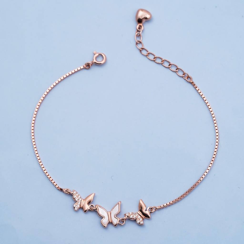Rose Gold Butterfly Bracelet : ZLBR-1072