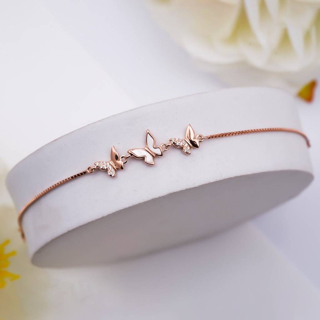 Rose Gold Butterfly Bracelet : ZLBR-1072