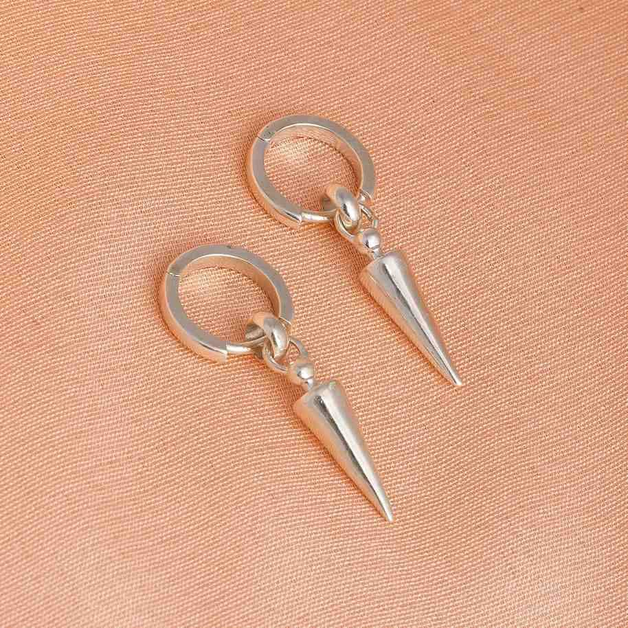 Silver Bullet Drop Men'S Earrings : ZLE-1022