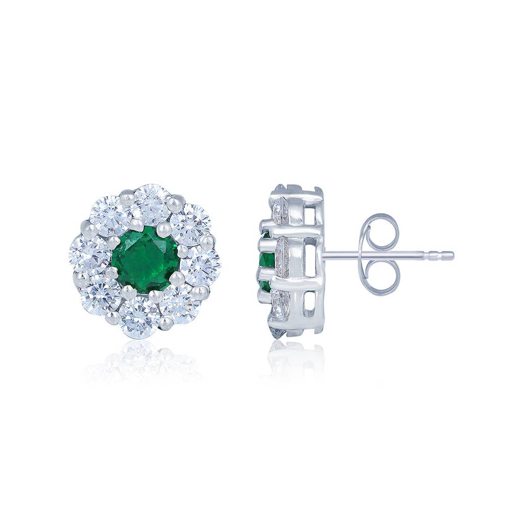 Silver Blooming Studs Earring : ZLE-1039