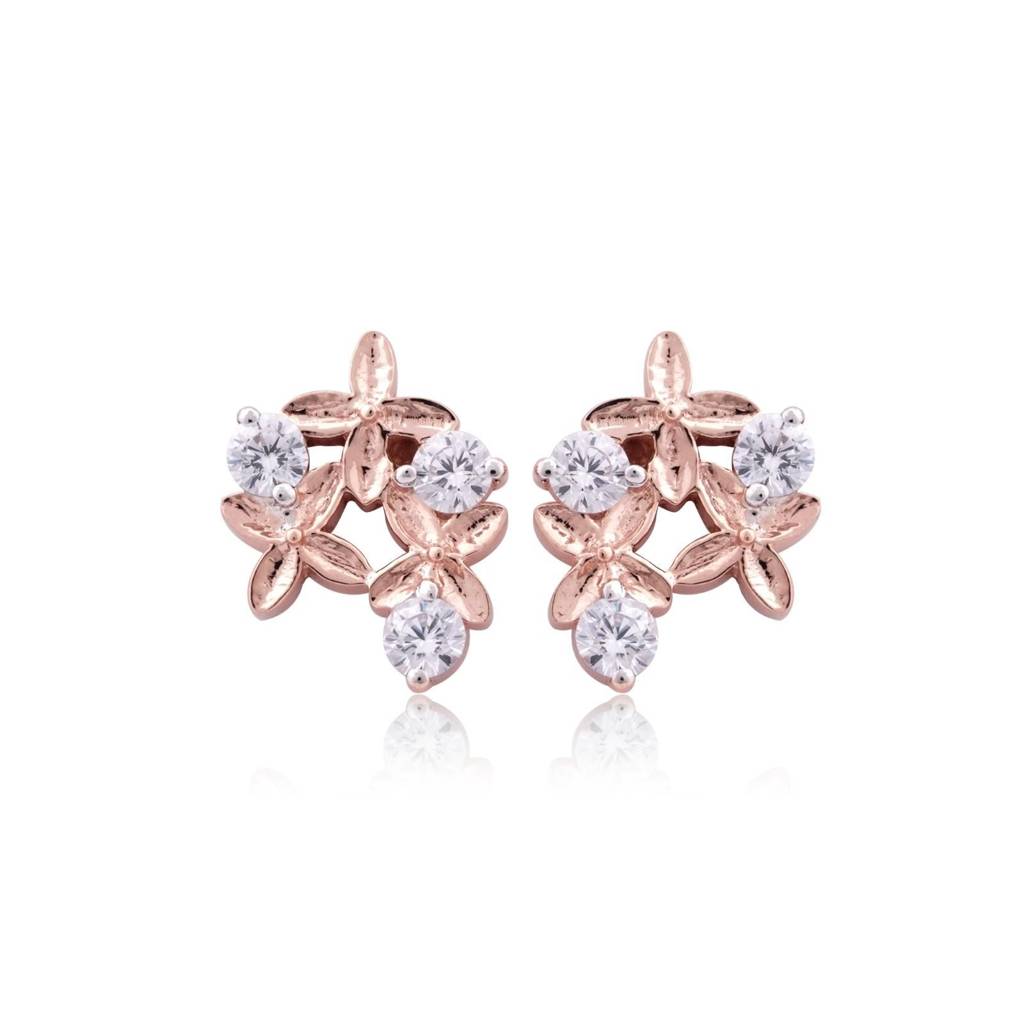 Rose Gold Starlight Studs : ZLE-1110